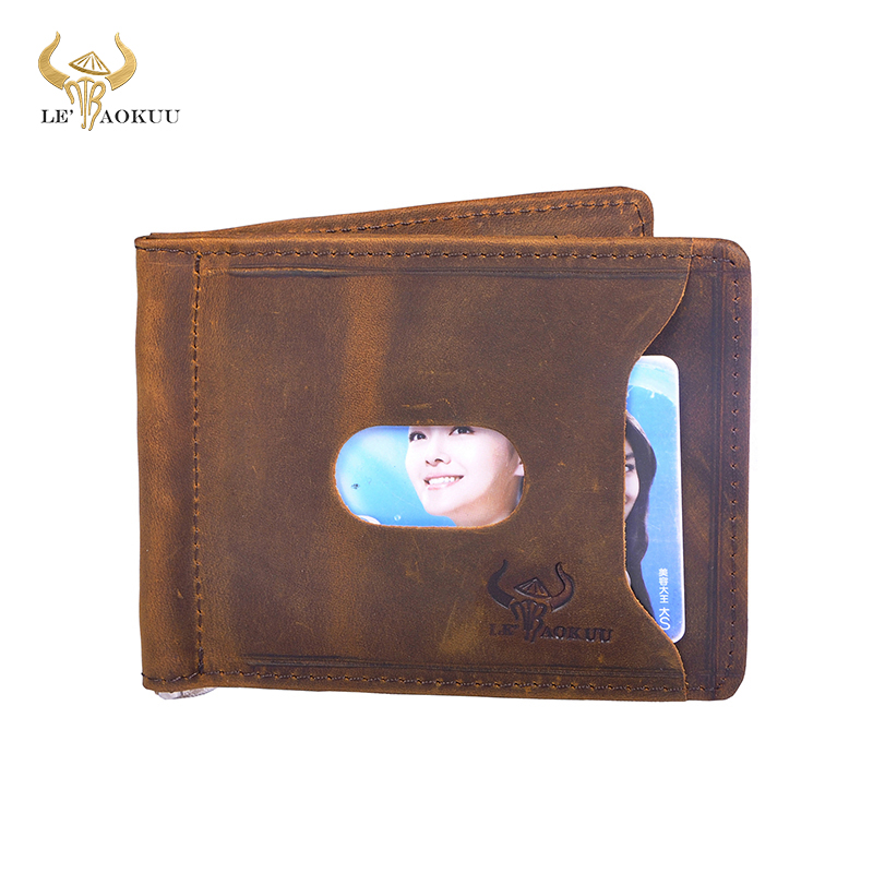 Money Clip Magnetic - Qualità Degli Uomini di Cuoio Dei