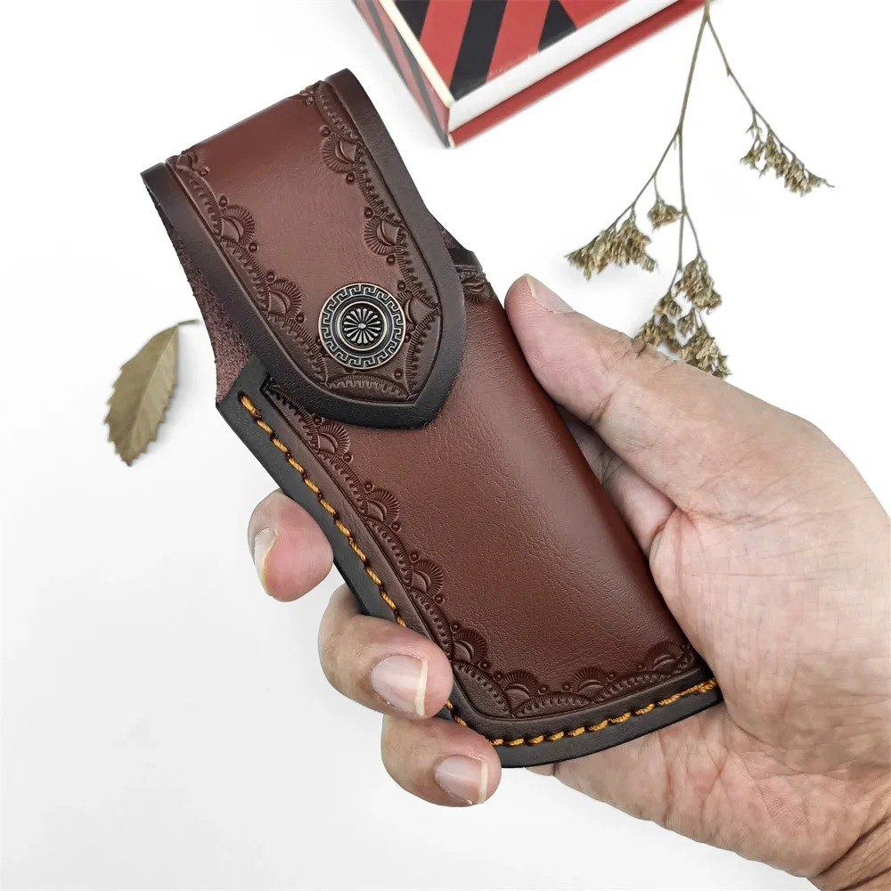 Edc Carry Belt Leather - Fodero per Coltello in Vera Pelle