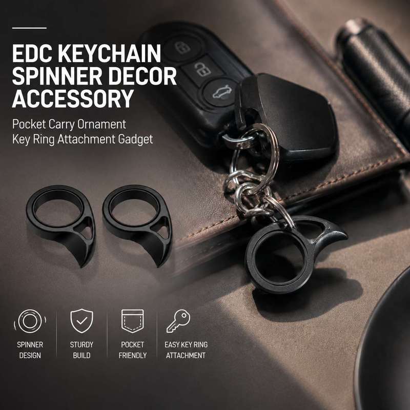 Portachiavi EDC con Spinner, A - Edc Carry Accessories recensione e prezzo