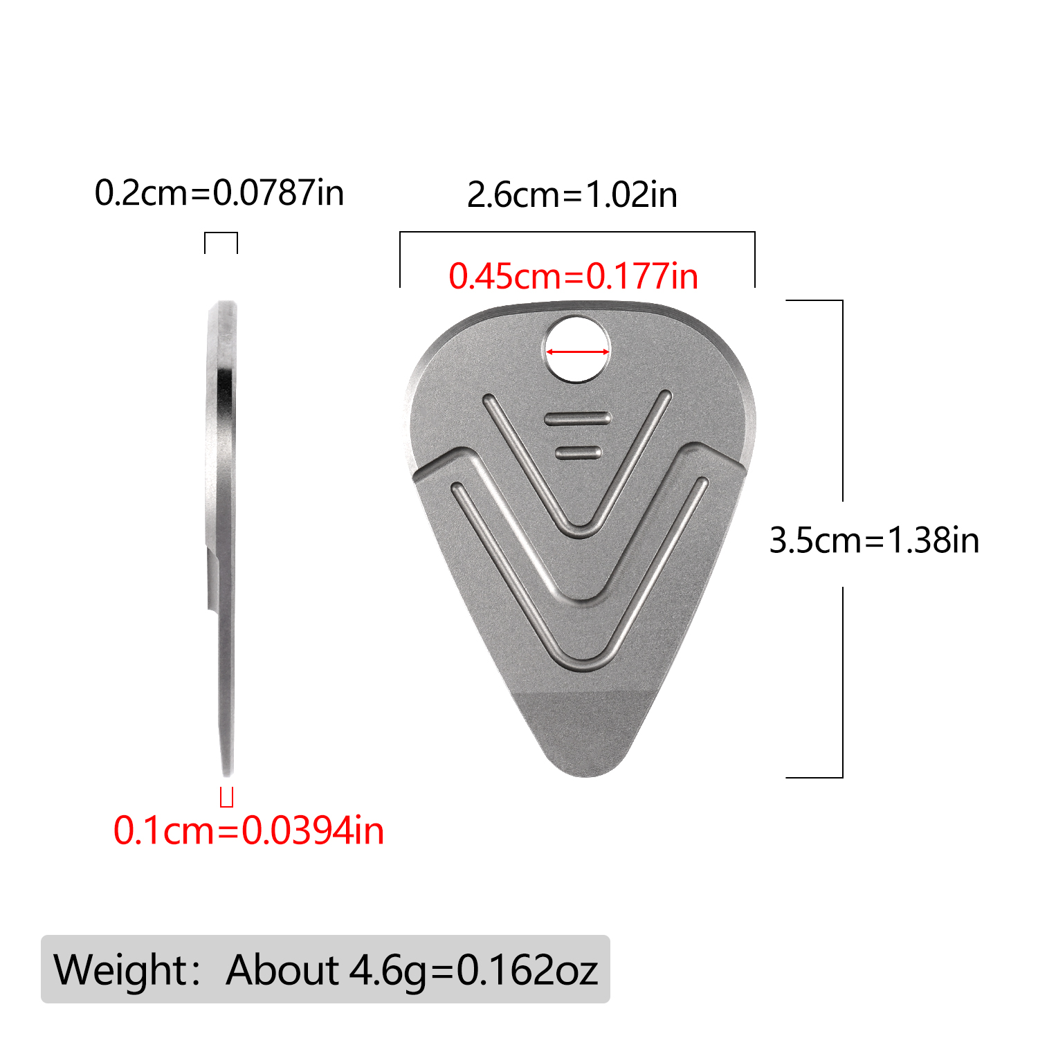 Plettro Portatile in Titanio E - Edc Carry Accessories recensione e prezzo
