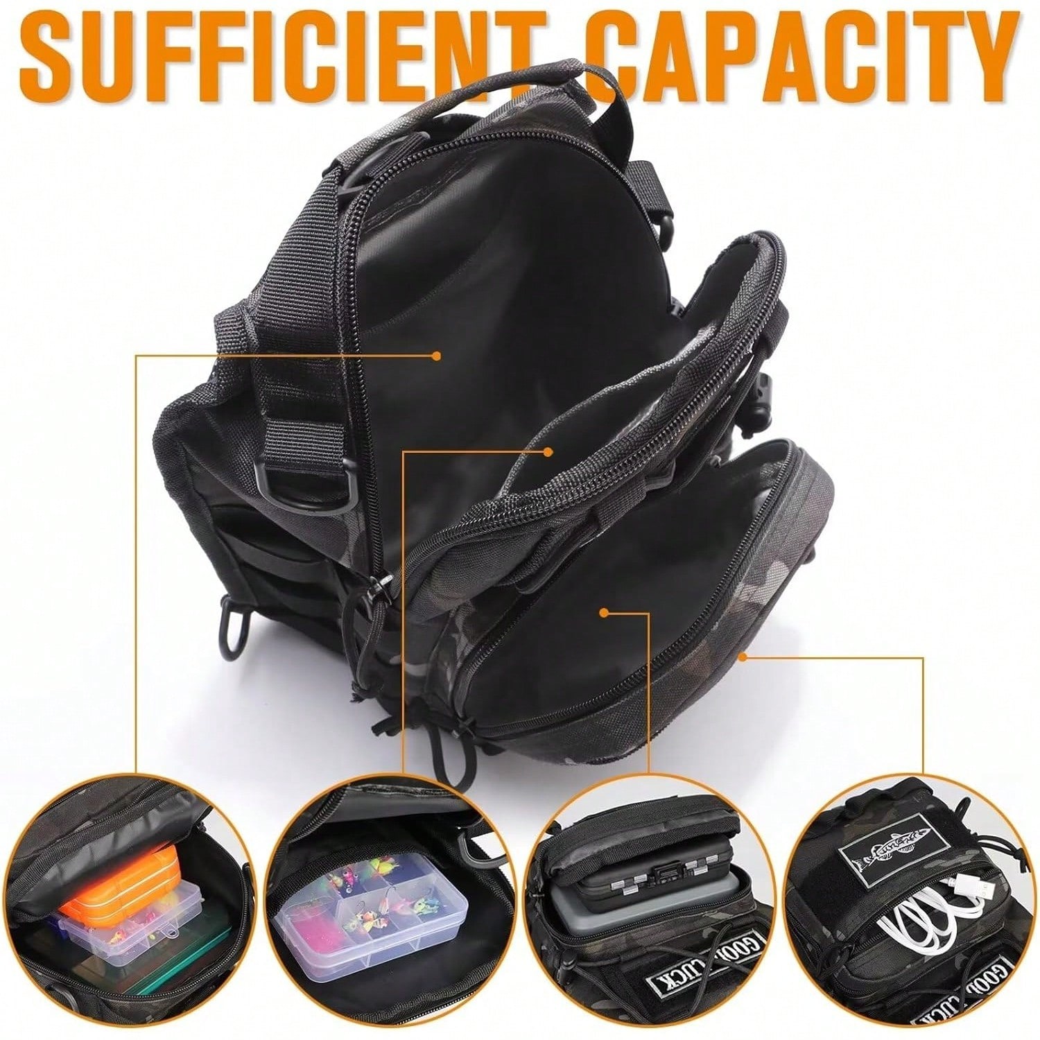 Zaino da pesca compatto, imper - Edc Carry Backpack recensione e prezzo