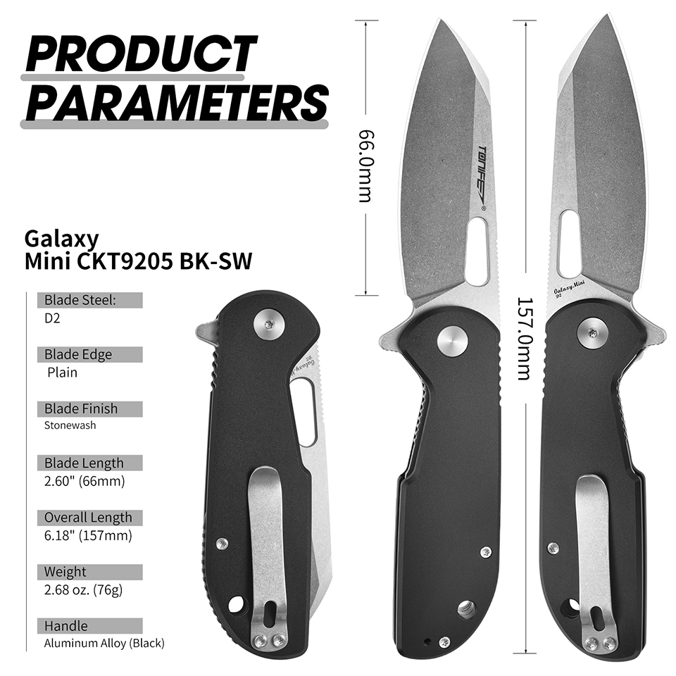 Coltello pieghevole TONIFE Gal - Edc Concealed Carry Knife recensione e prezzo