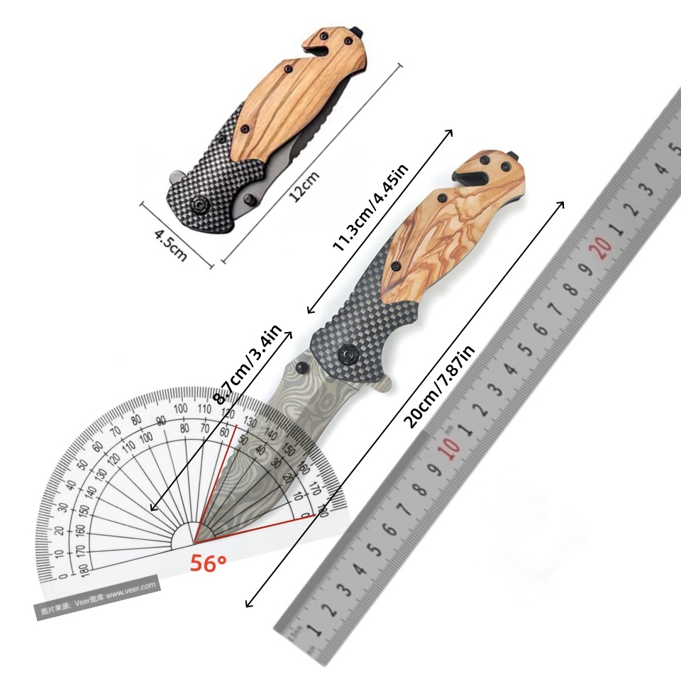 Coltello Pieghevole con Motivo - Edc Concealed Carry Knife recensione e prezzo